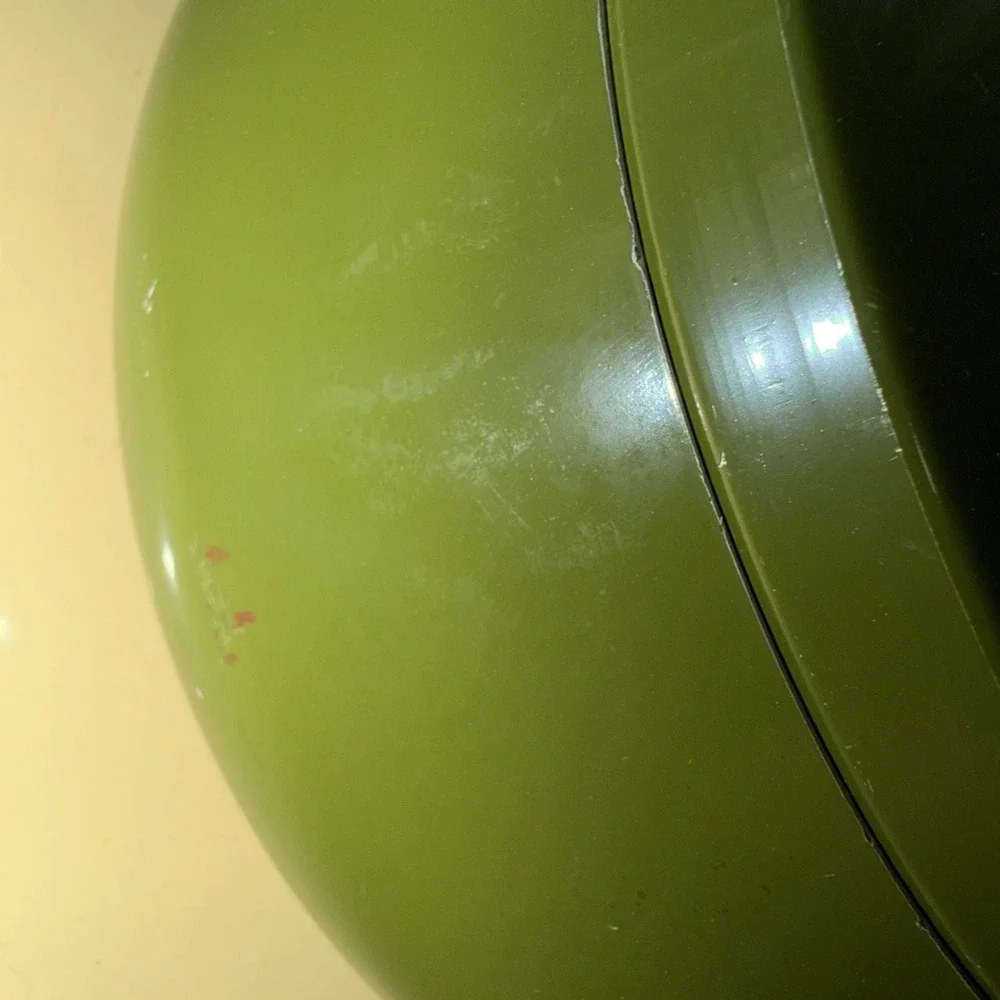 Vintage 1970s MCM Green Fondue Pot Avocado Green